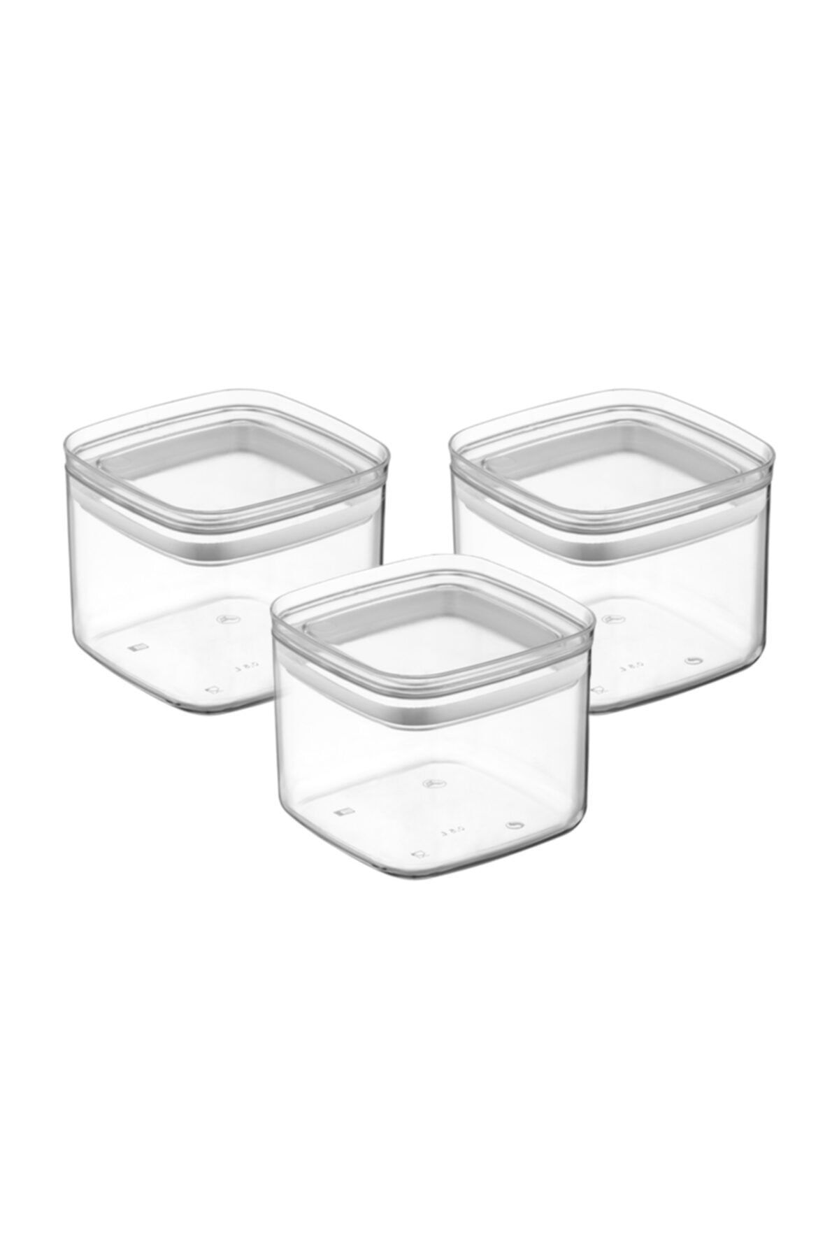 Nandy Home-3-Piece 700 ml Transparent Storage Container with Leak-Proof Lid 3