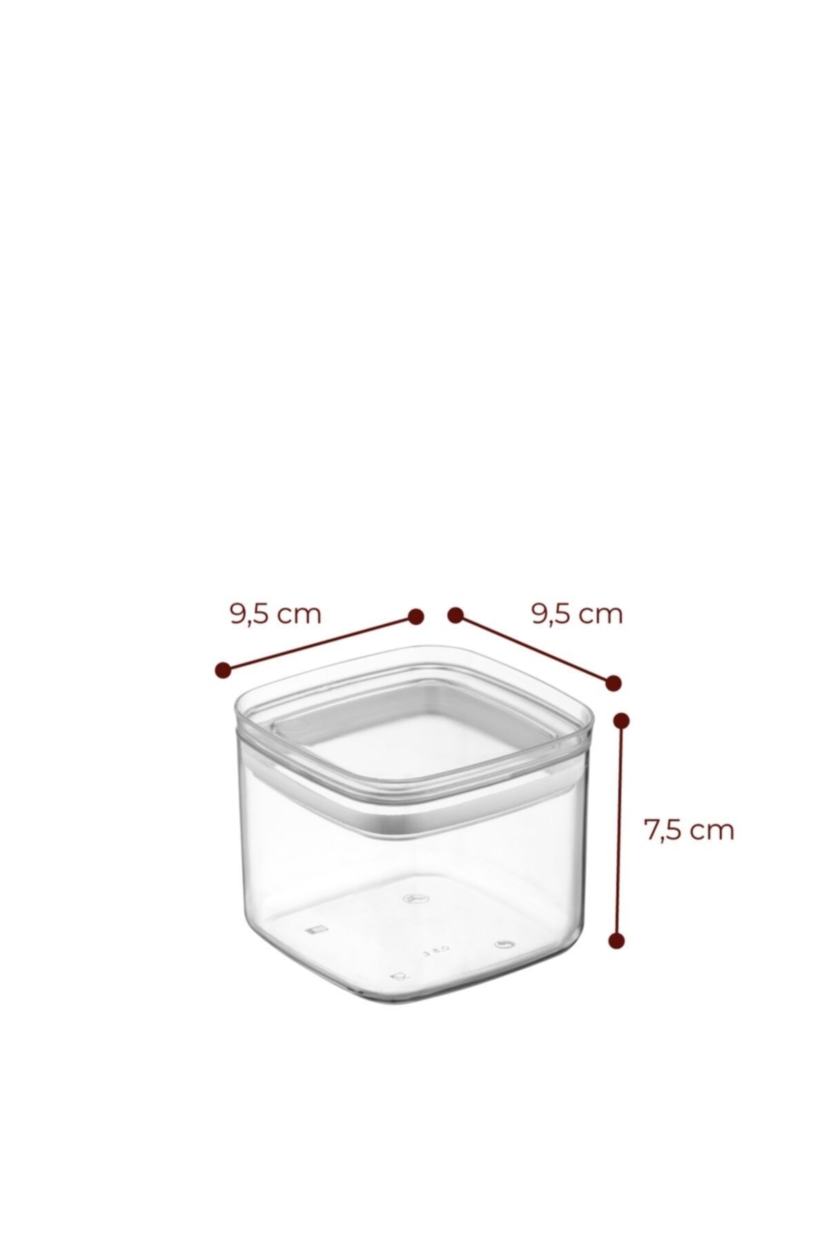 Nandy Home-3-Piece 700 ml Transparent Storage Container with Leak-Proof Lid 4