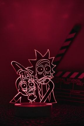 Rick And Morty - 3 Boyutlu Dekoratif Gece Lambası 3d 3035