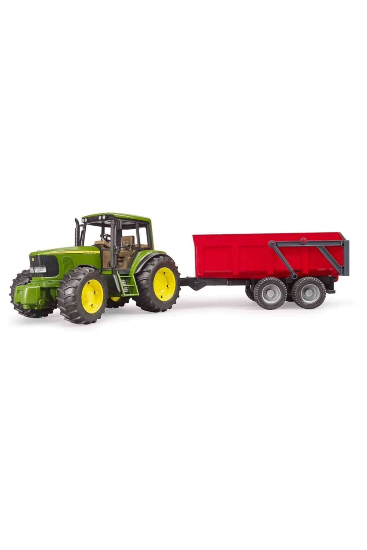 TURKUAZ Bruder John Deere 6920 Traktör Ve Kırmızı Römork Br02057