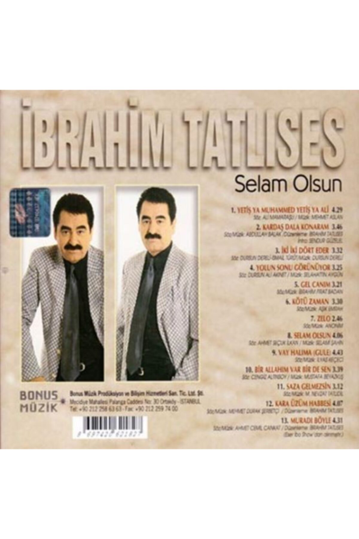 bonus muzik ibrahim tatlises selam olsun cd fiyati yorumlari trendyol