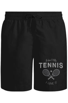 Tenis Love It Unisex Siyah Şort SS-1055