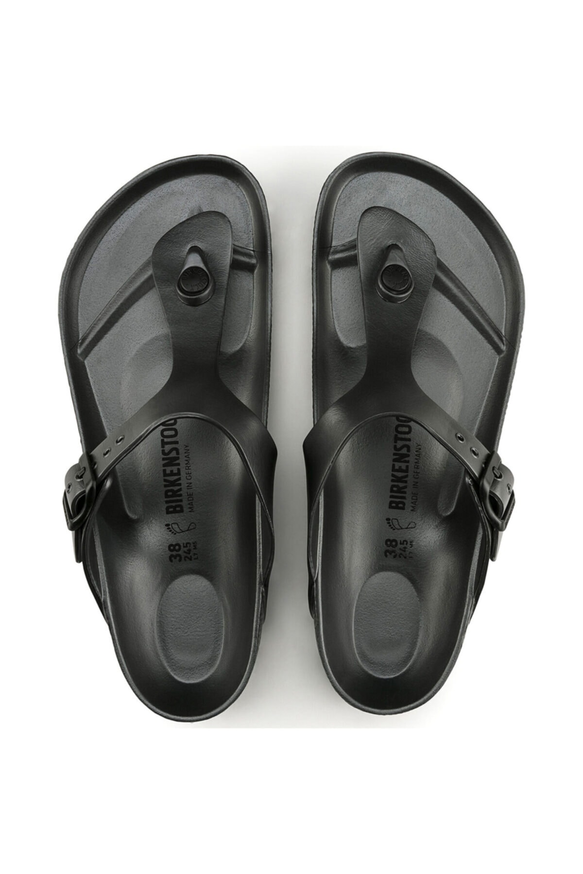 دمپایی بیرکن استاک زنانه پارچه خاکستری         | Birkenstock 144 - تصویر 2