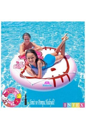 Hello Kitty Island Ve Hello Kitty Simit Şişme Havuz Ve Deniz Yatağı Set 137 Cm UF56513V1