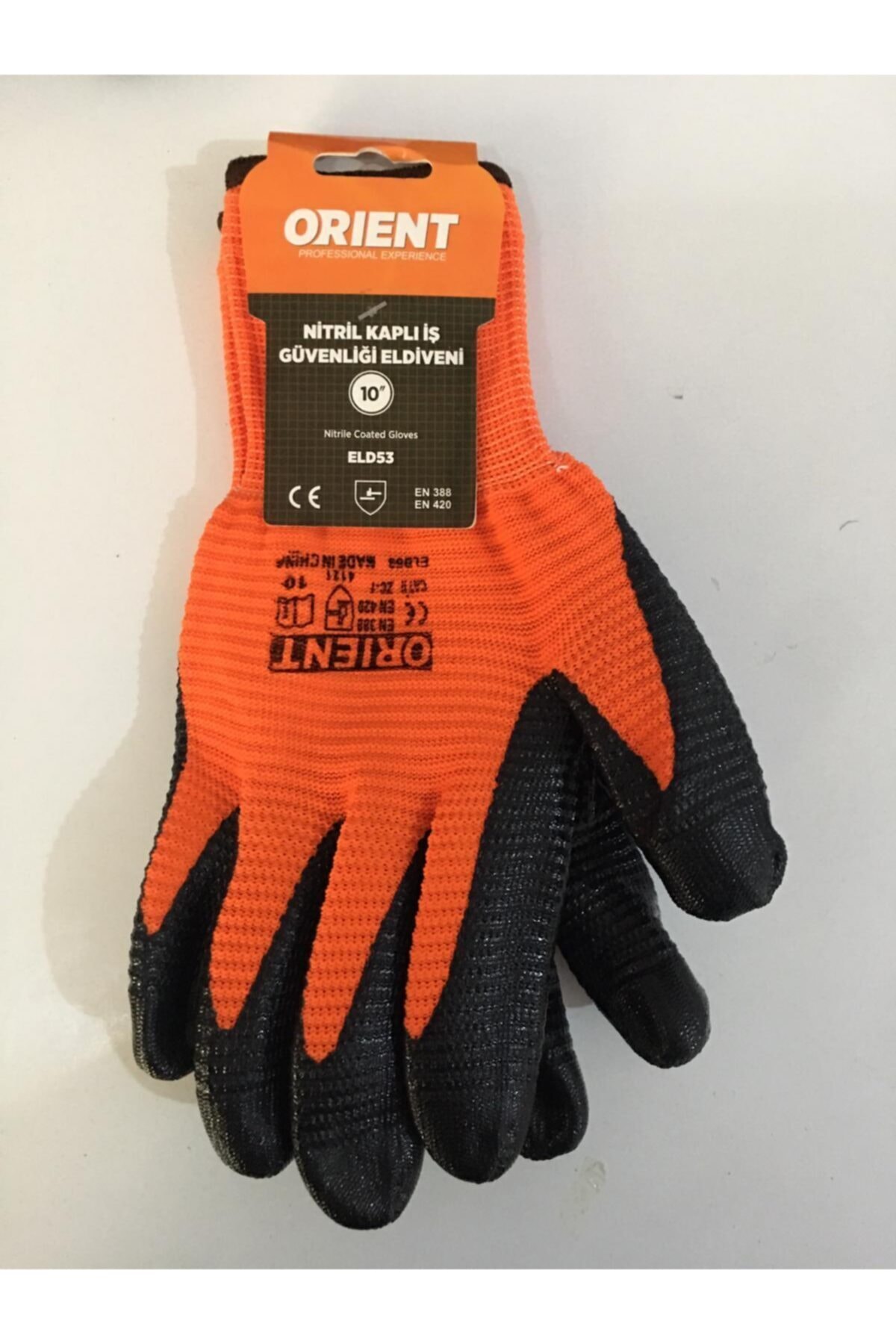 Orient Aksufez Nitril Kaplı Iş Eldiveni 10 Adet