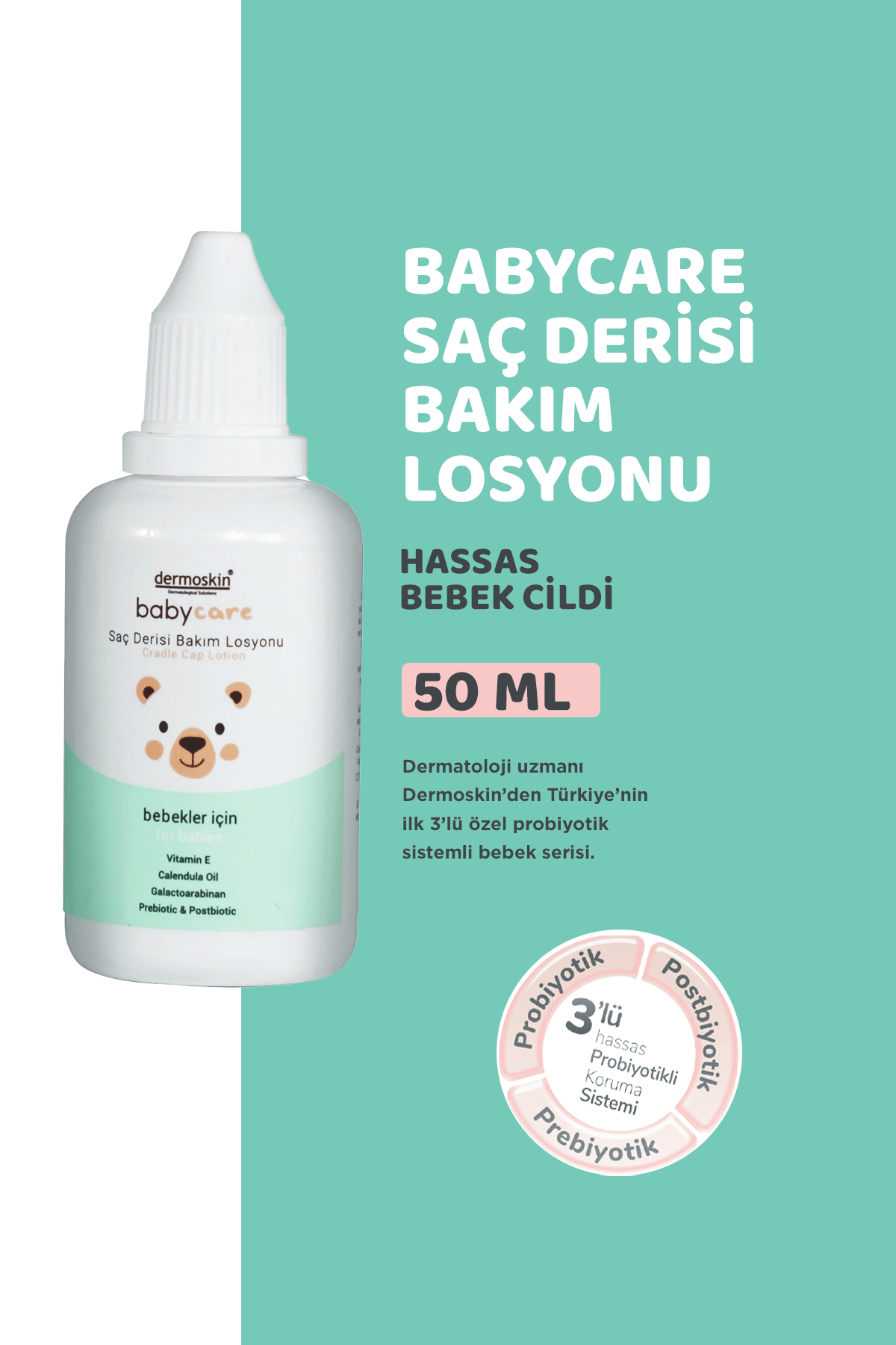 yerli İçin kalkış Mart  Dermoskin Babycare Saç Bakım Losyonu 50 ml Fiyatı, Yorumları - TRENDYOL