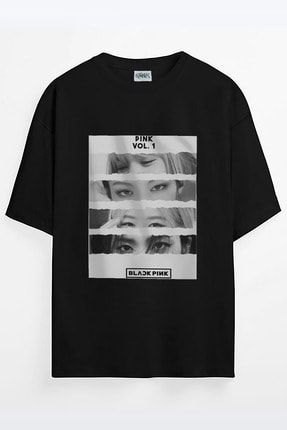 Kore Blackpink Baskılı Unisex Oversize T-shirt blackpınkkkyrv