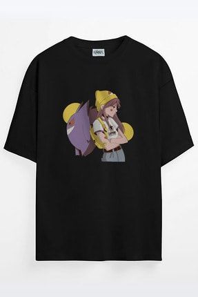 Anime Kız Sapporo Baskılı Unisex Oversize T-shirt anımesapporo