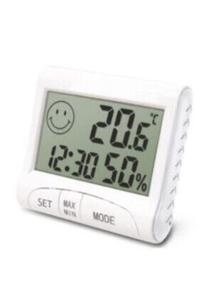 Dijital Termometre Nem Ve Isı Ölçer Alarm Saat RCN-termo
