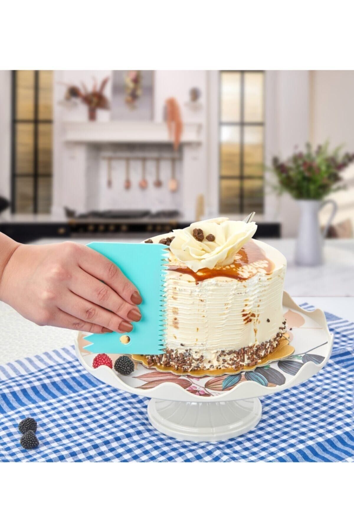 Anadolu Saray Çarşısı-Practical 3-Piece Dough Scraper Set - Decorator Scraper 3
