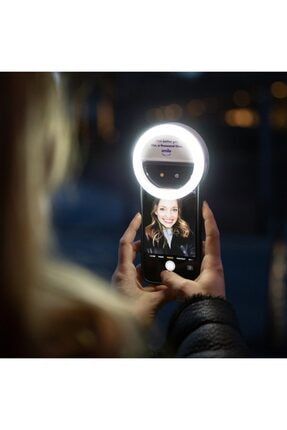 3 Kademeli Cep Telefonu Işıklı Selfie Işığı Led Halka (usb Şarjlı) A391