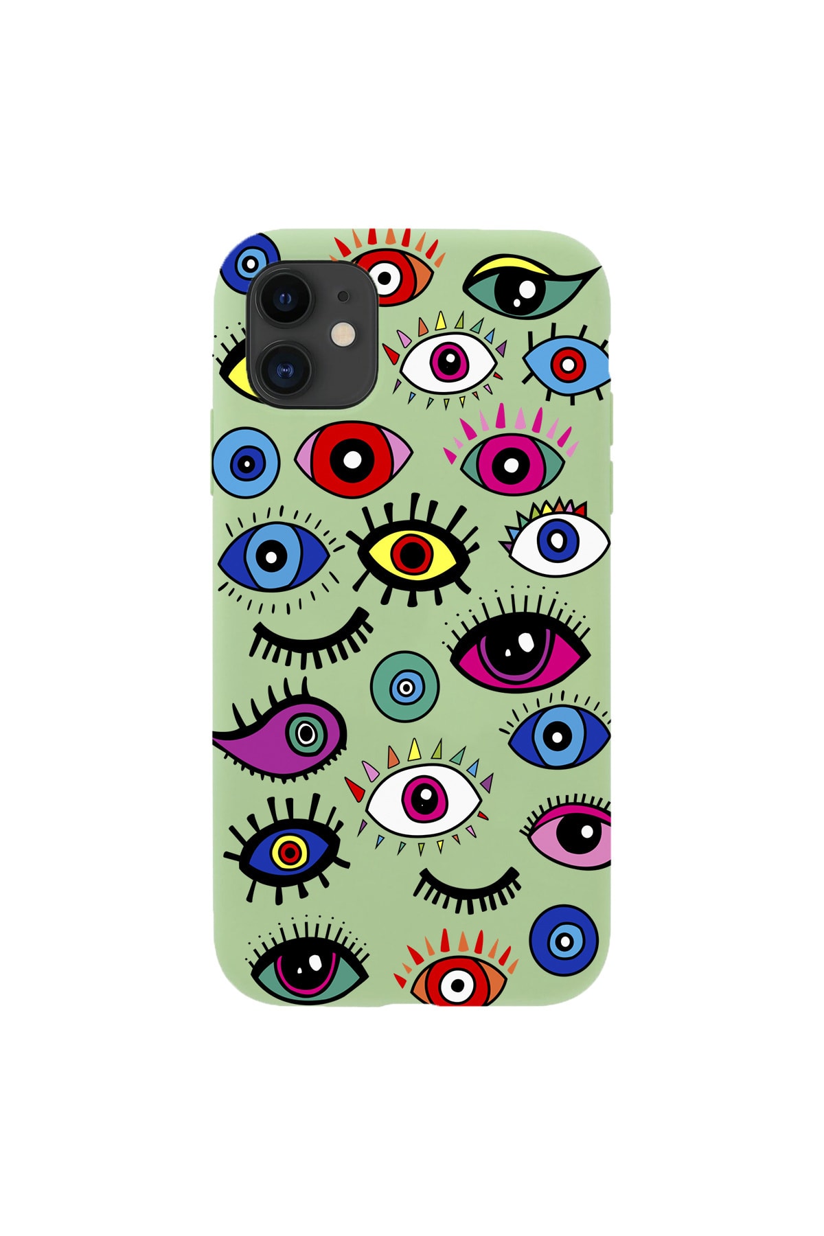 Iphone 11 Launch Colorful Eyes Patterned Phone Case