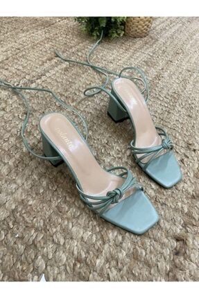 Mit Yeşili Kadın Klasik Topuklu Ayakkabı 27