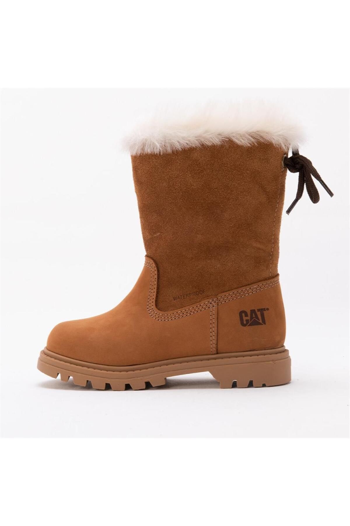 Caterpillar Cat Bruiser Scrunch Wp Kids Nubuck Leather Boots Trendyol