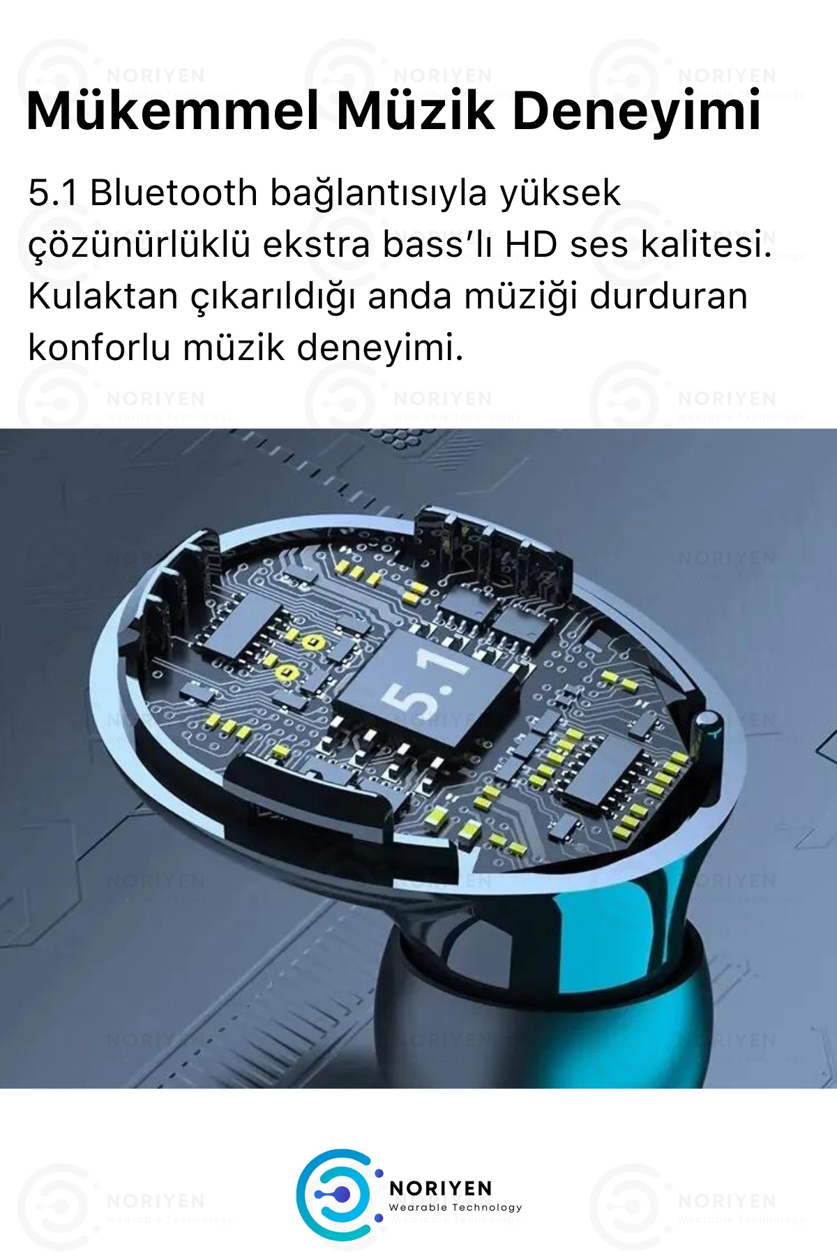 M10 Powerbank Özellikli Full HD Ses Ios Android Uyumlu Dokunmatik 5.1 Bluetooth Kablosuz Kulaklık