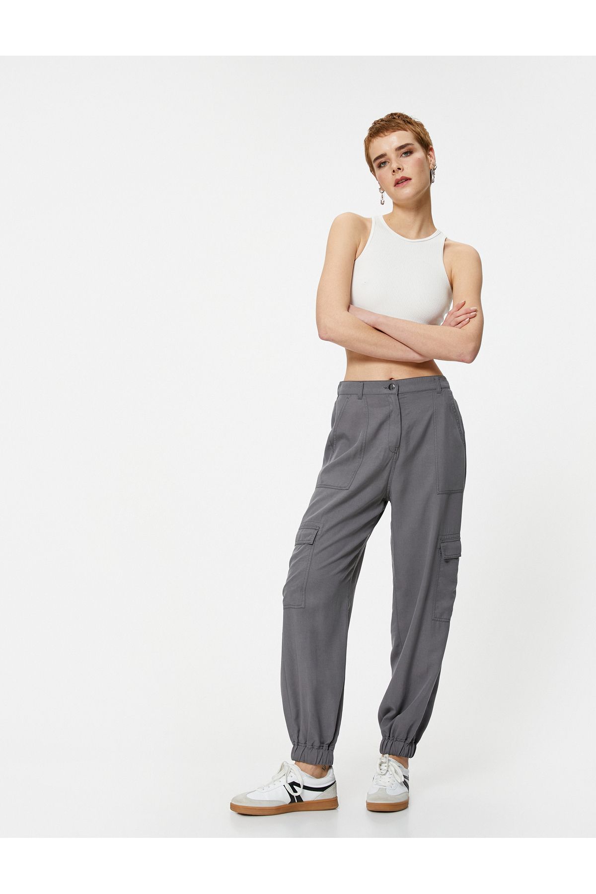 شلوار Jogger Cargo با جیب پارچه Lyocell™