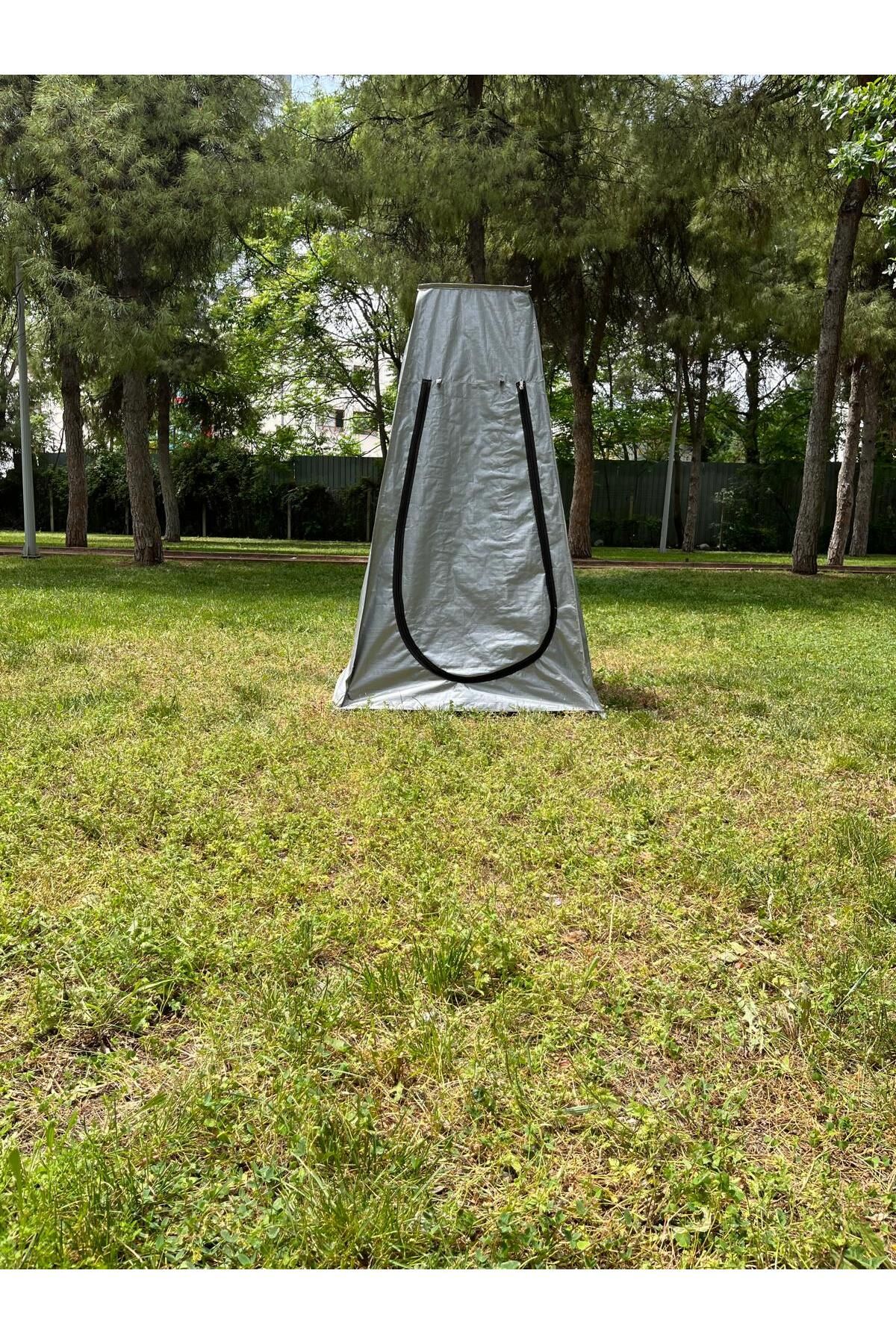 Kamp Için Duş, Wc, Soyunma Çadırı Gri - 6