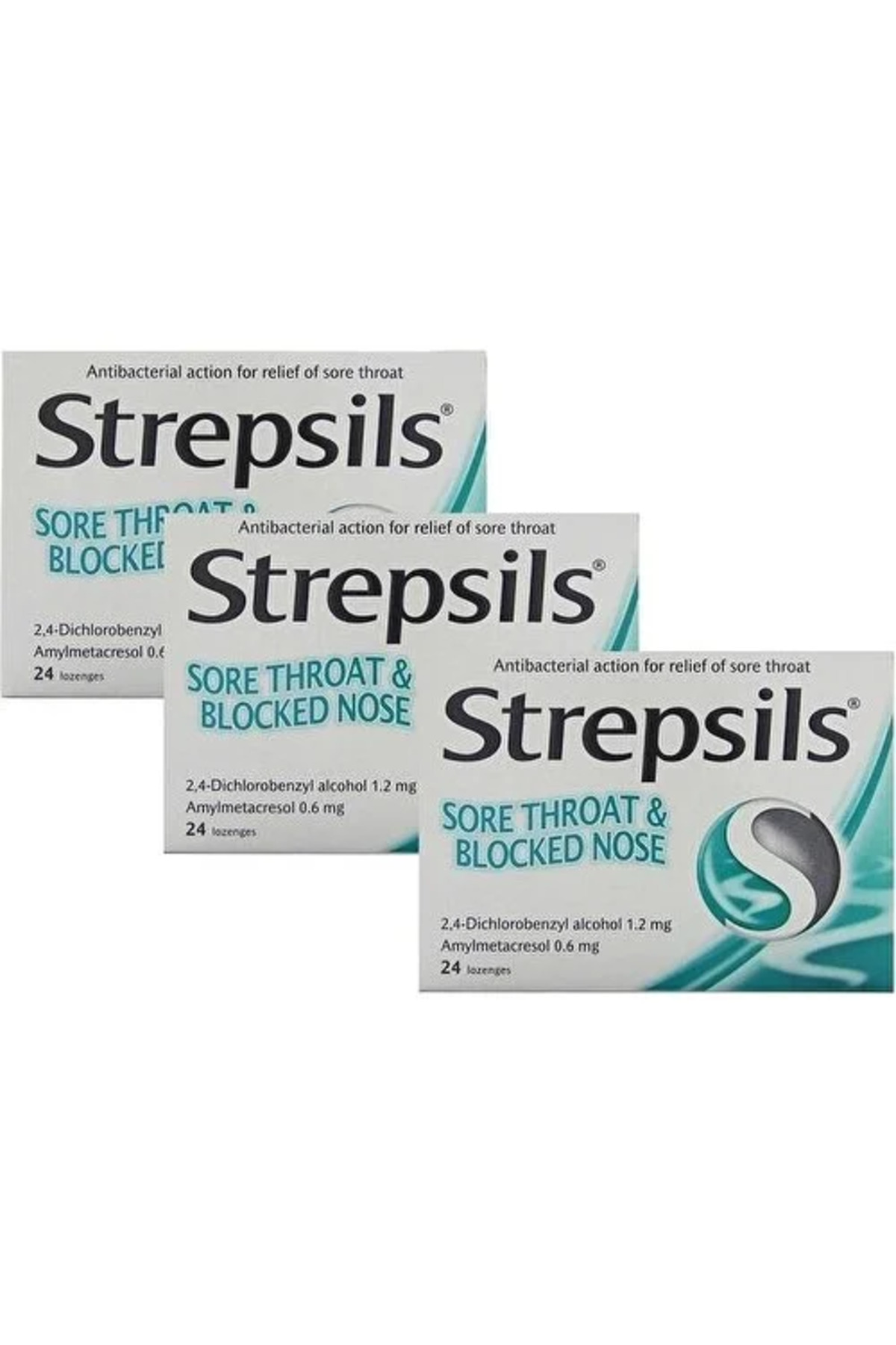 Strepsils Mentollü Boğaz Pastili 24 Pastil 3'lü