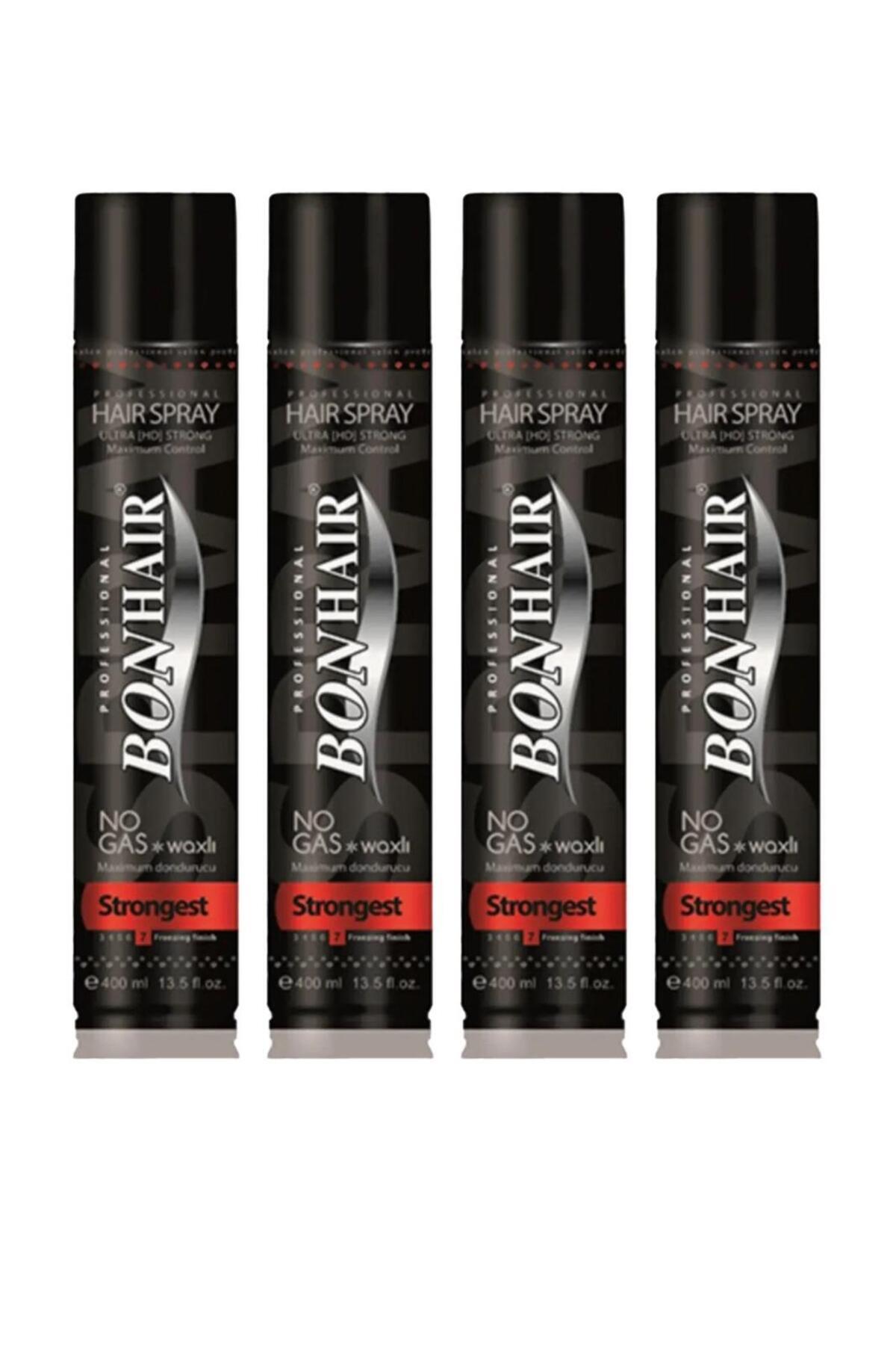 Bonhair Saç Spreyi Waxlı Nogas Ultra Güçlü 400 ml 4 Adet — 86900211085374