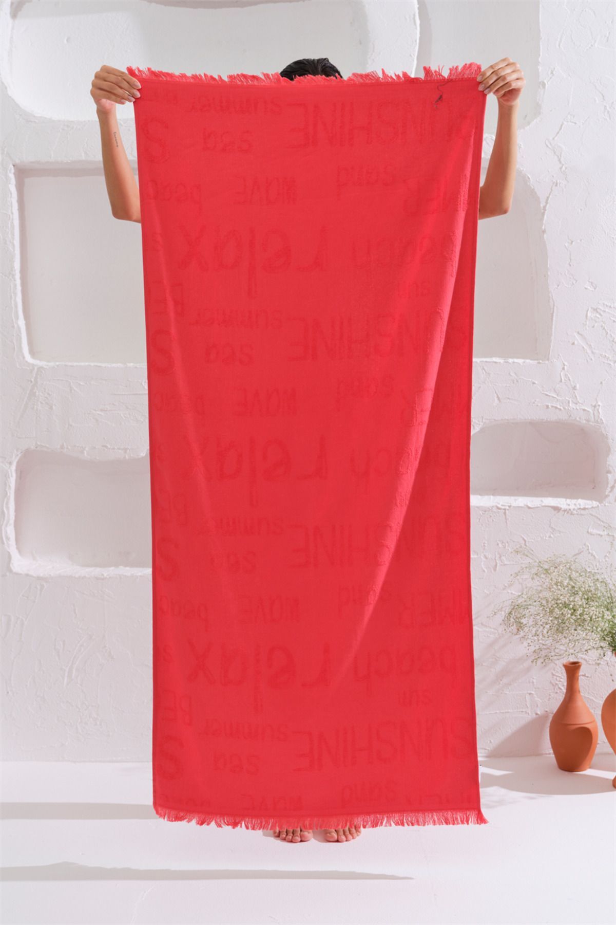 Homelover %100 Pamuk Peştemal Püskül Detay Plaj Deniz Havlusu Funday 70x150