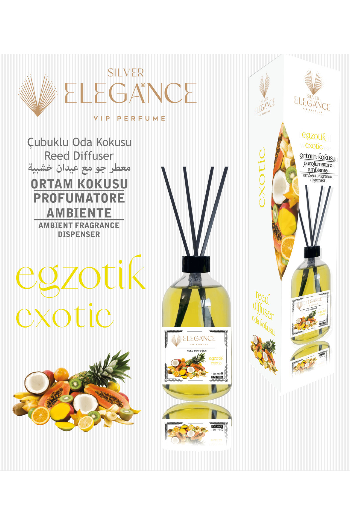 Exotic Reed Diffuser Bambu Çubuklu Oda Kokusu (110 Ml)