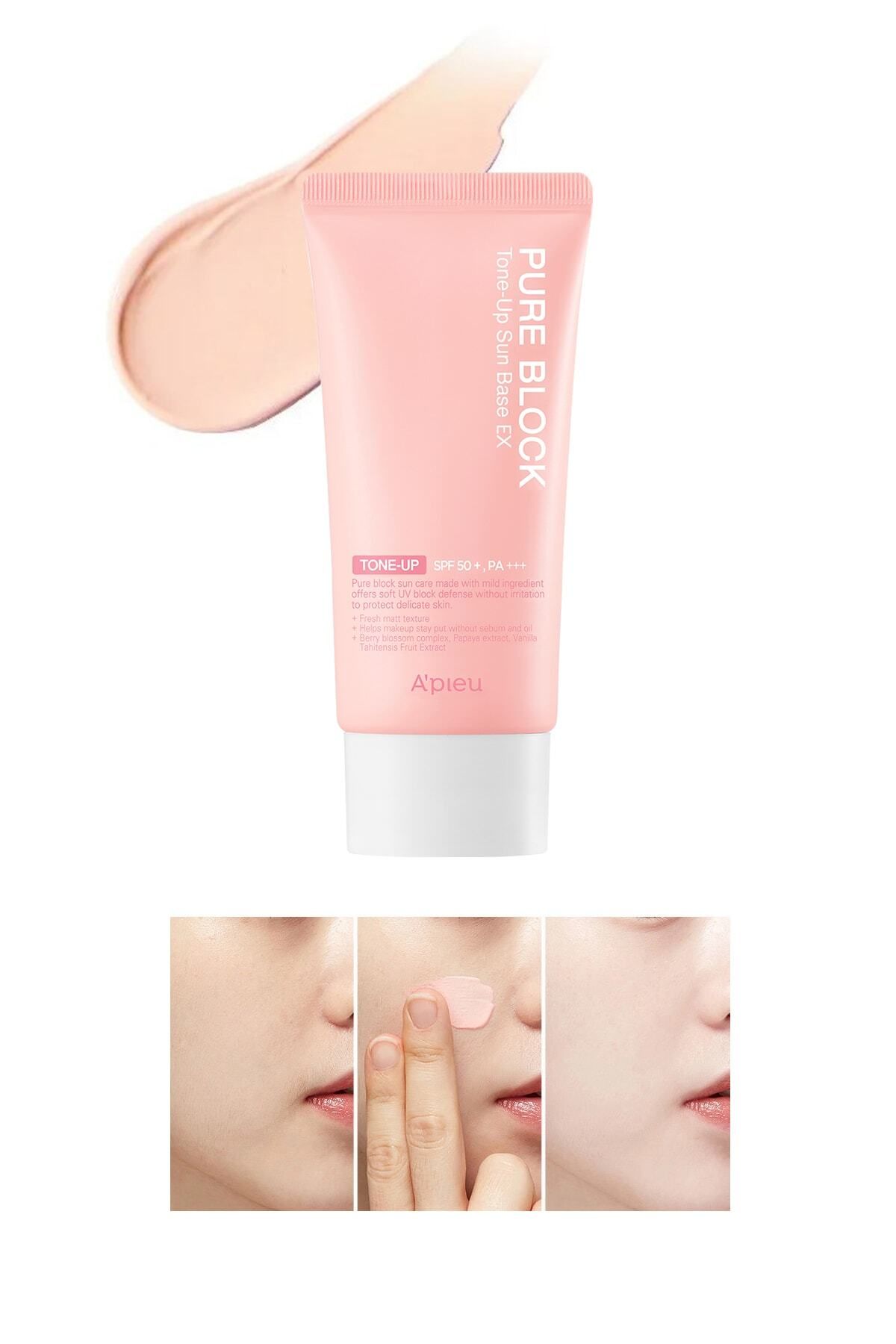 Missha Skin Brightening Sunscreen SPF50+/PA+++ 50 мл APIEU Pure Block Tone-Up Sun Base 5809