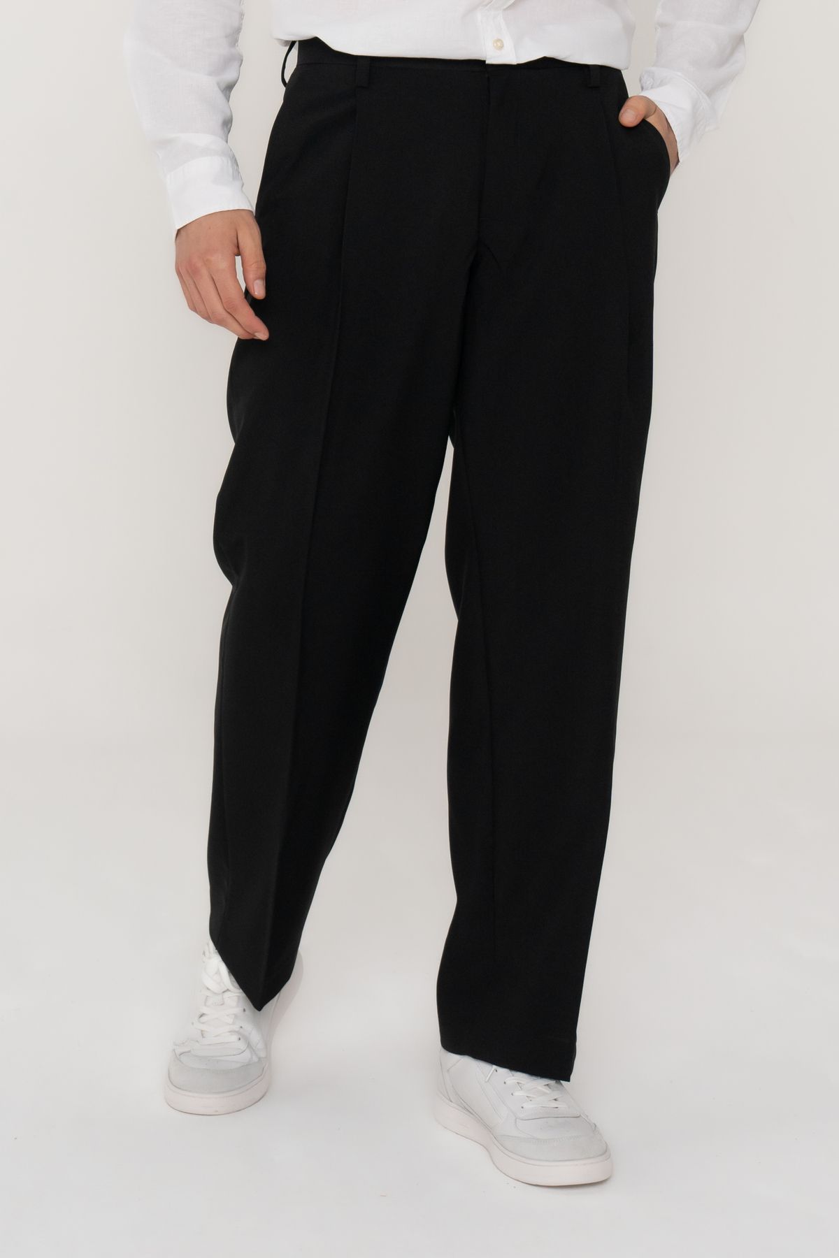 شلوار چینی چین دار برش گشاد - بیل Jack & Jones