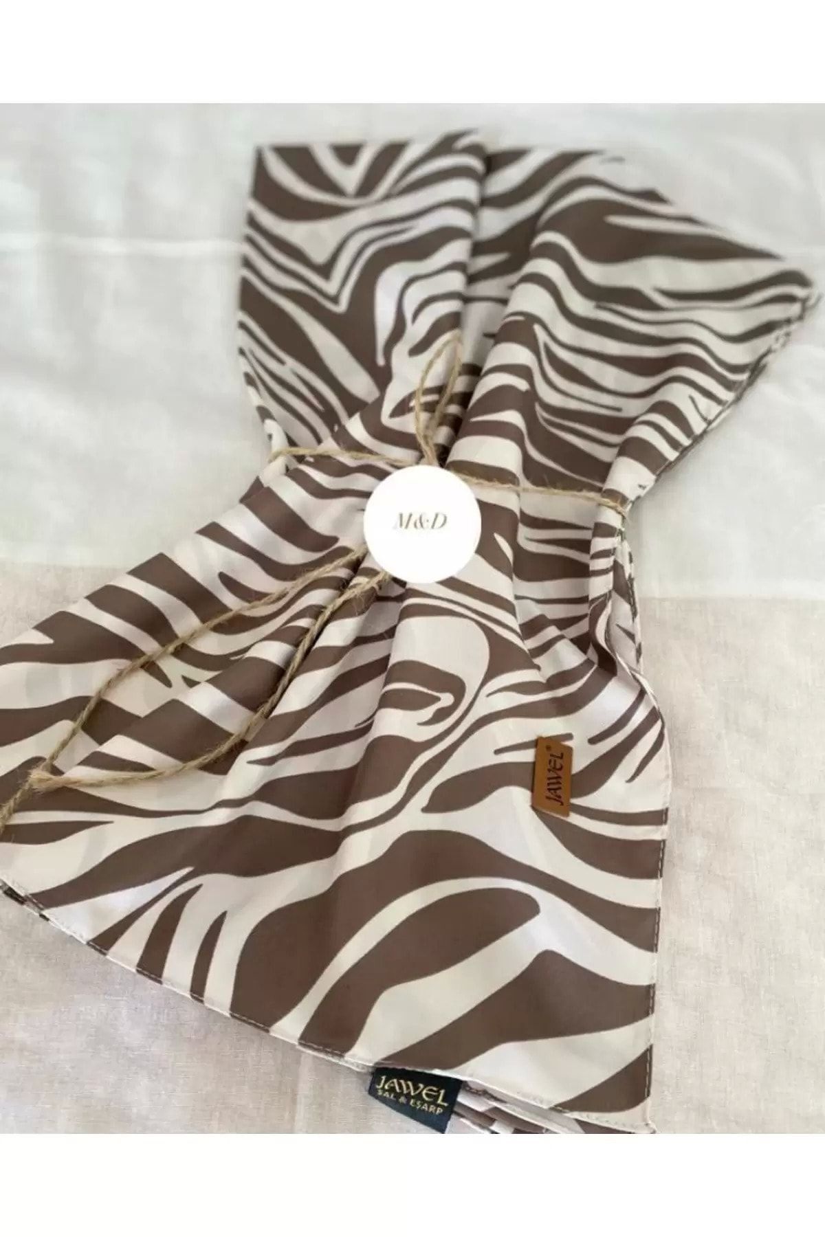 JAWEL ŞAL-Jawel Twill Zebra Shawl 1