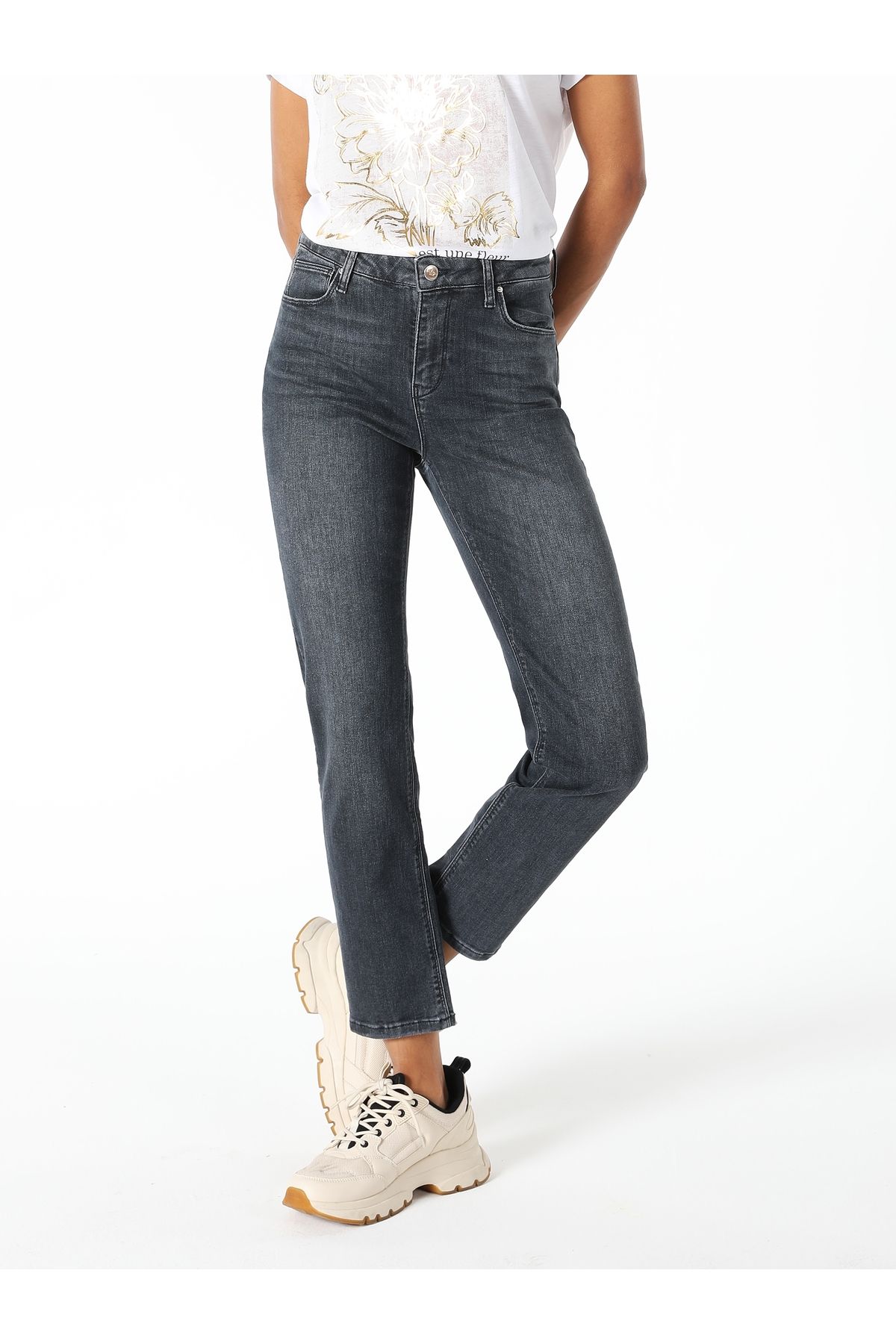 Colin's-703 Carla - Mid Waist Slim Fit Denim Women's Jean Pants Cl 1061523 2