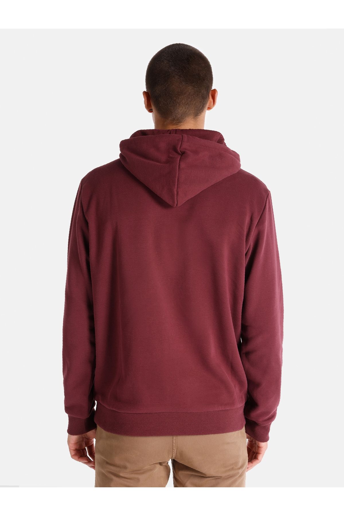 Colin's-Claret Red Regular Fit Men's Sweatshirt - Cl 1059712 2
