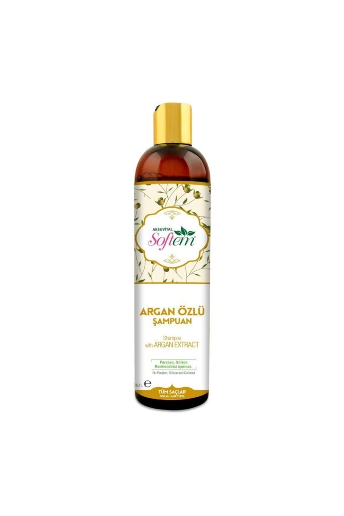 Aksu Vital-Natural Argan Extract Softem Shampoo - 400 ml 1