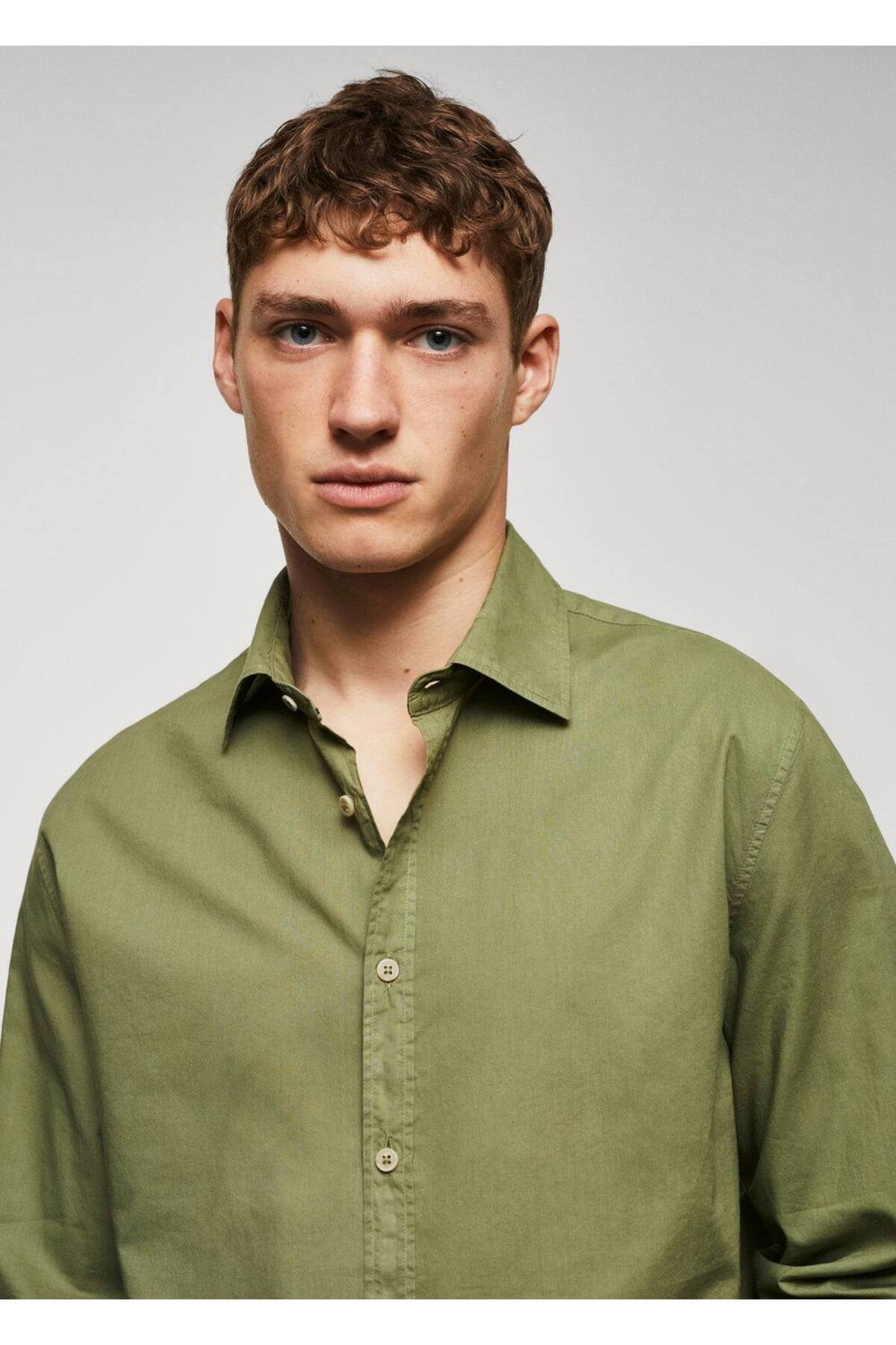 پیراهن مردانه مانگو | 57040575 MANGO Man - Image 7