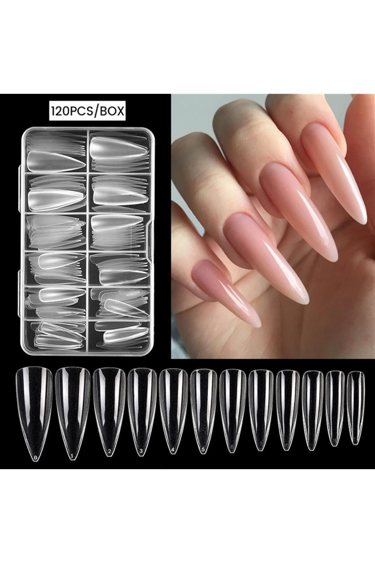 ژل نسل جدید استیلتو ناخن نوع 120 تکه tırnakmania