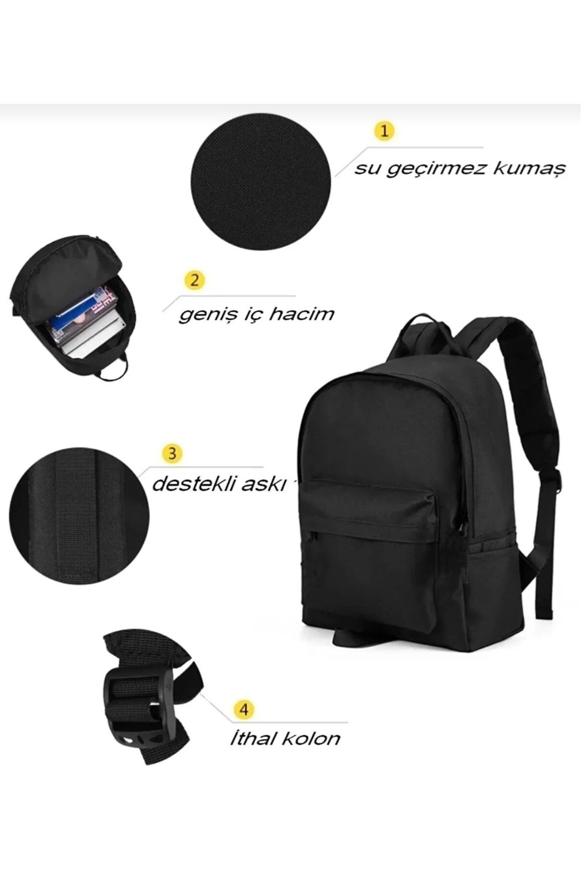 Unisex Hugbag Sırt Çantası Spor Okul Outdoor Laptop Çanta