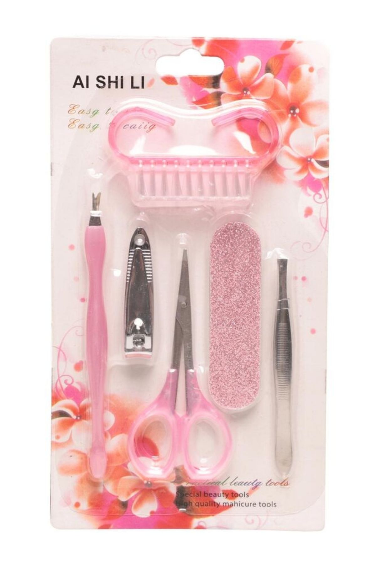 Practials-Mini Size Multi-Purpose Nail Manicure Care Set| Multicolored 6