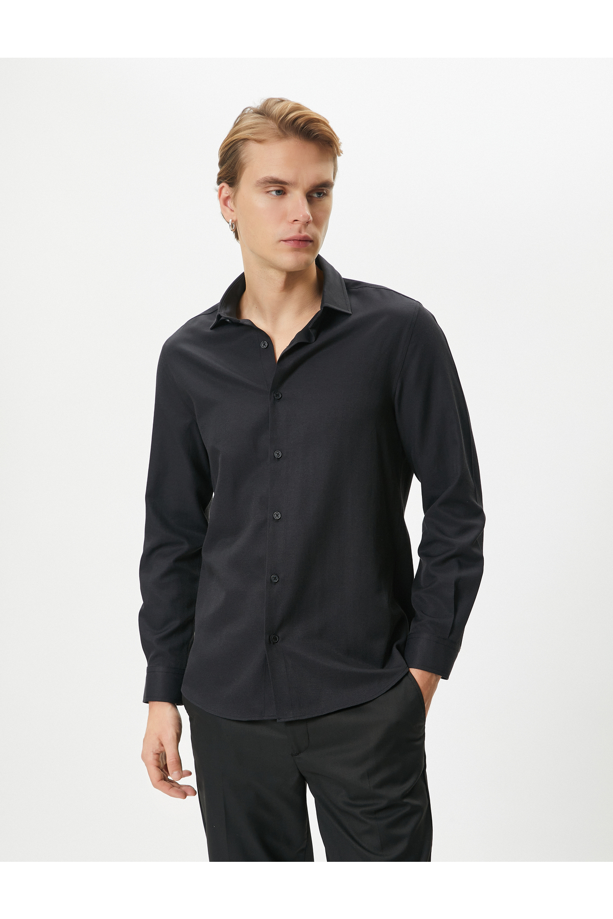 پیراهن مردانه کوتون | 4SAM60008HW Koton - Image 3