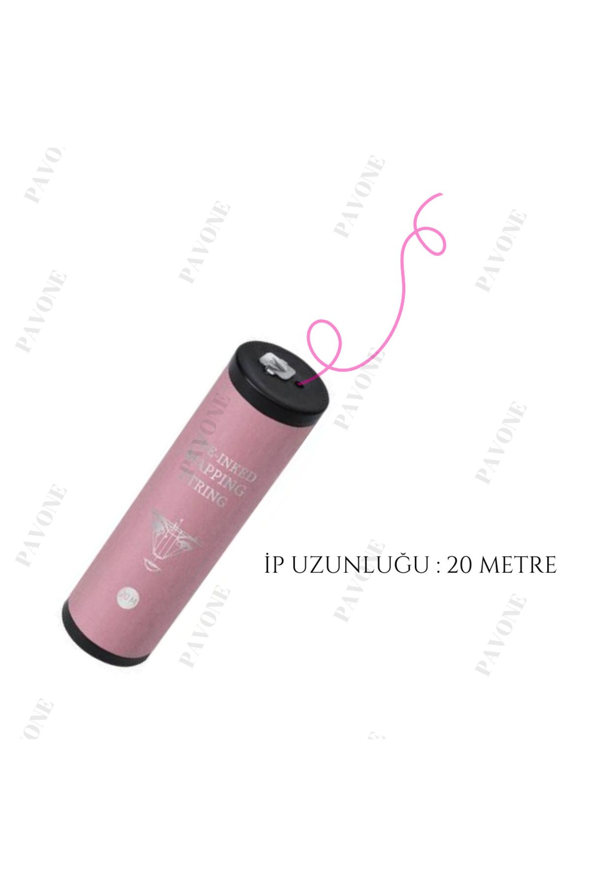 طناب طرح ابرو رنگ شده - طناب نقشه کشی تثبیت ابرو - طناب اندازه گیری میکروبلیدینگ 20 متر سفید Pavone