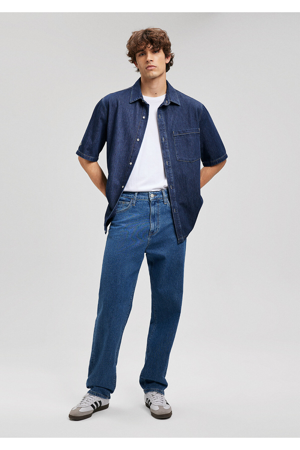 پیراهن مردانه ماوی | 210289 Mavi - Image 3