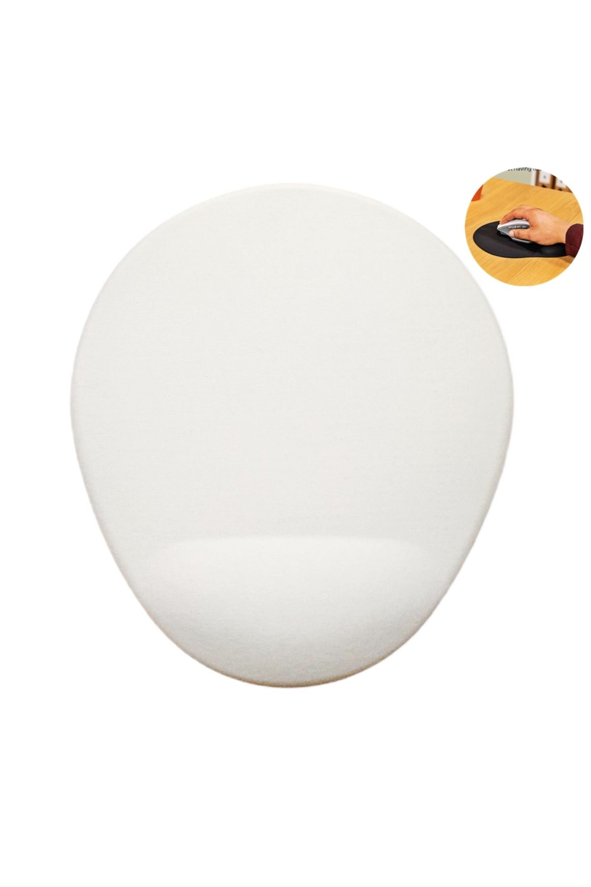Boldy-500Pcs Mouse Pad with Wrist Support Non-Slip Mouse Pad Mouse Pad Black Mouse Pad Oval Mouse Pad 3
