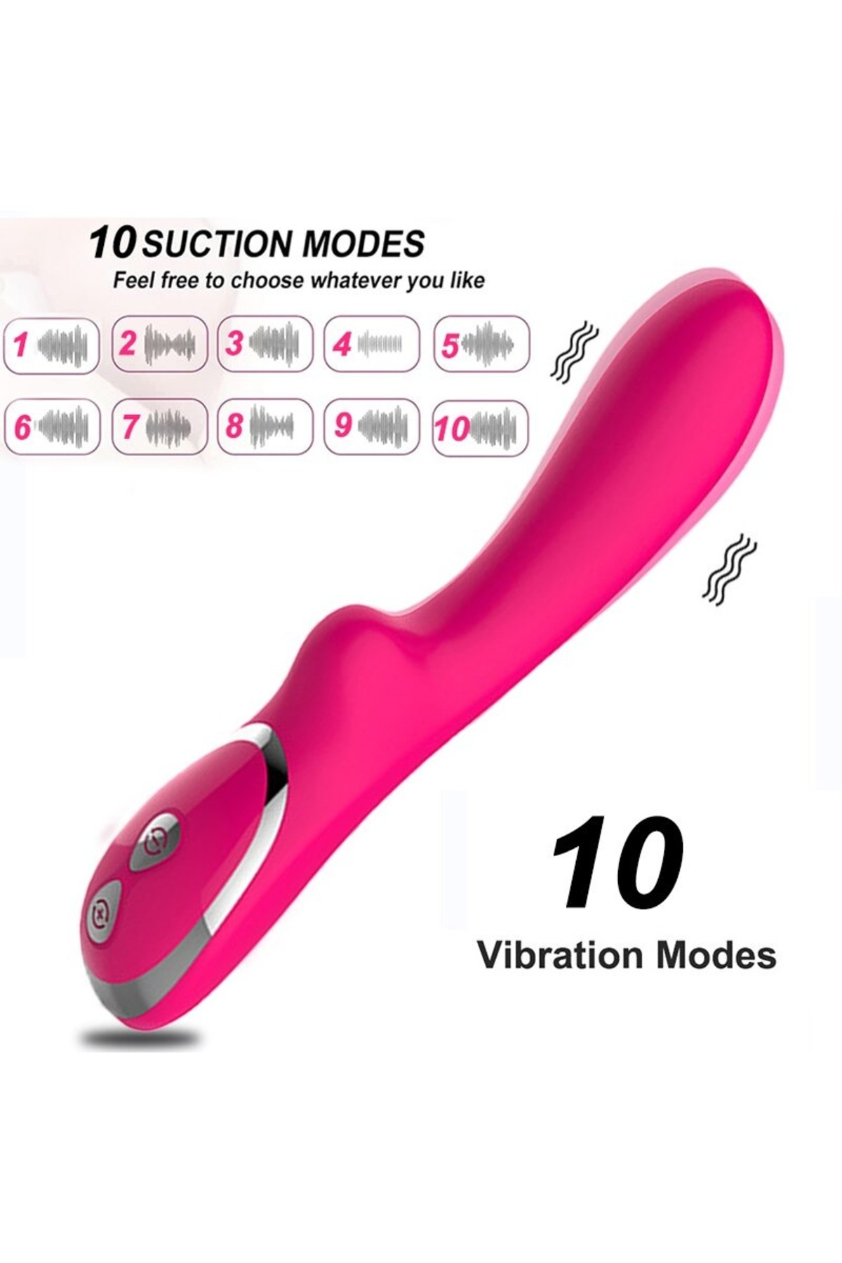 Klasik Yapay Penis Vibratörler Kadınlar için Seks Oyuncak G Noktası Kablosuz Manyetik Şarj Antialerj 3