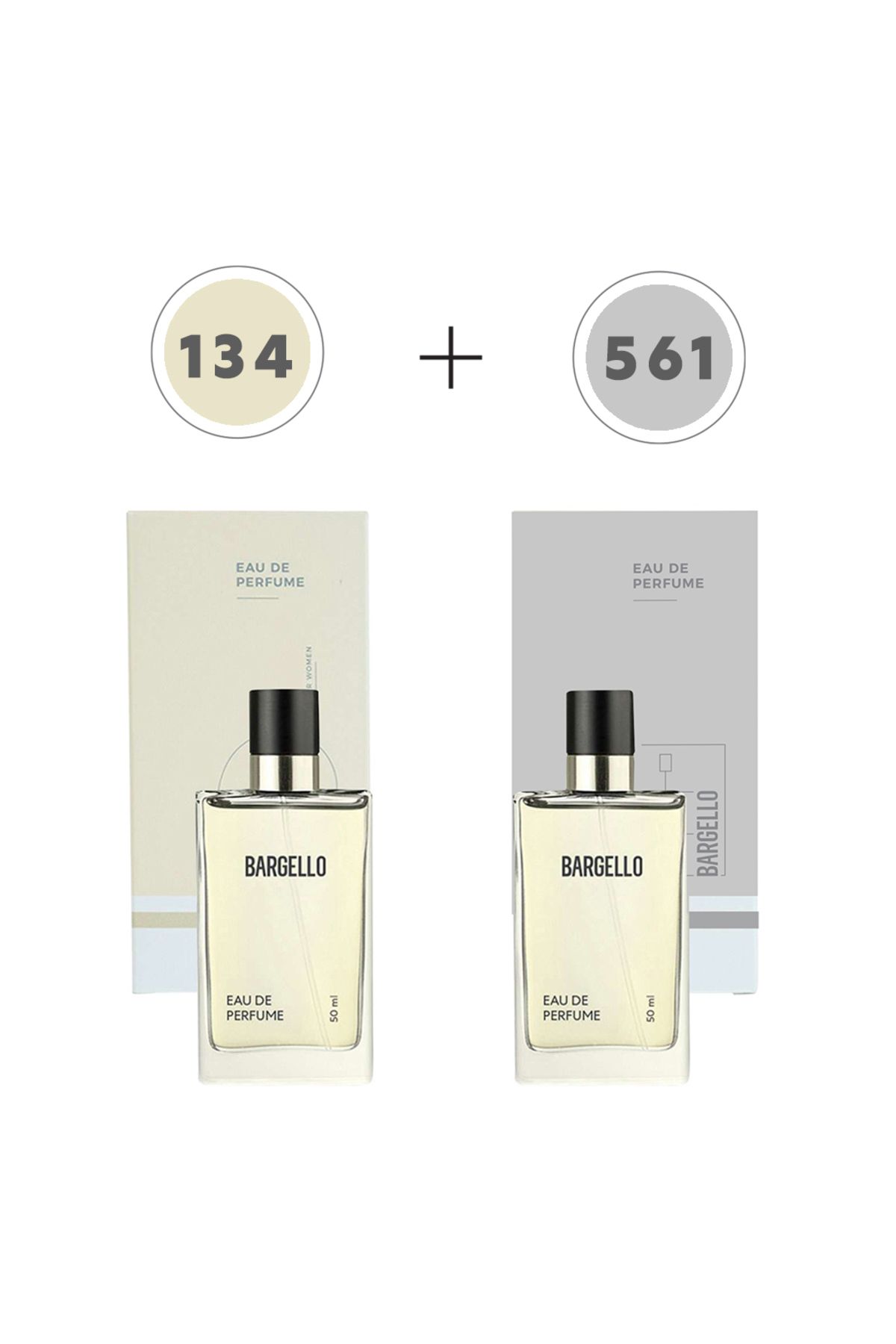 عطر زنانه شرقی Edp 134 + 561 عطر مردانه 50 میلی لیتری Edp Fresh Bargello