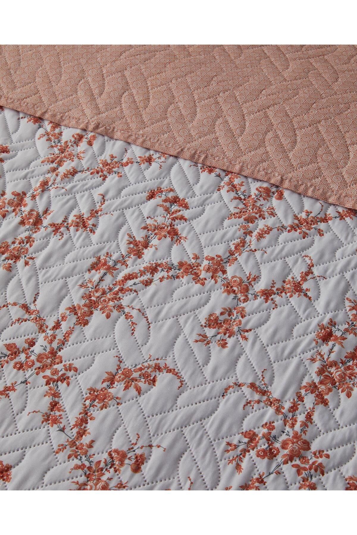English Home-Scroll Flowers Orange Blanket - Double and Multi-Purpose 3