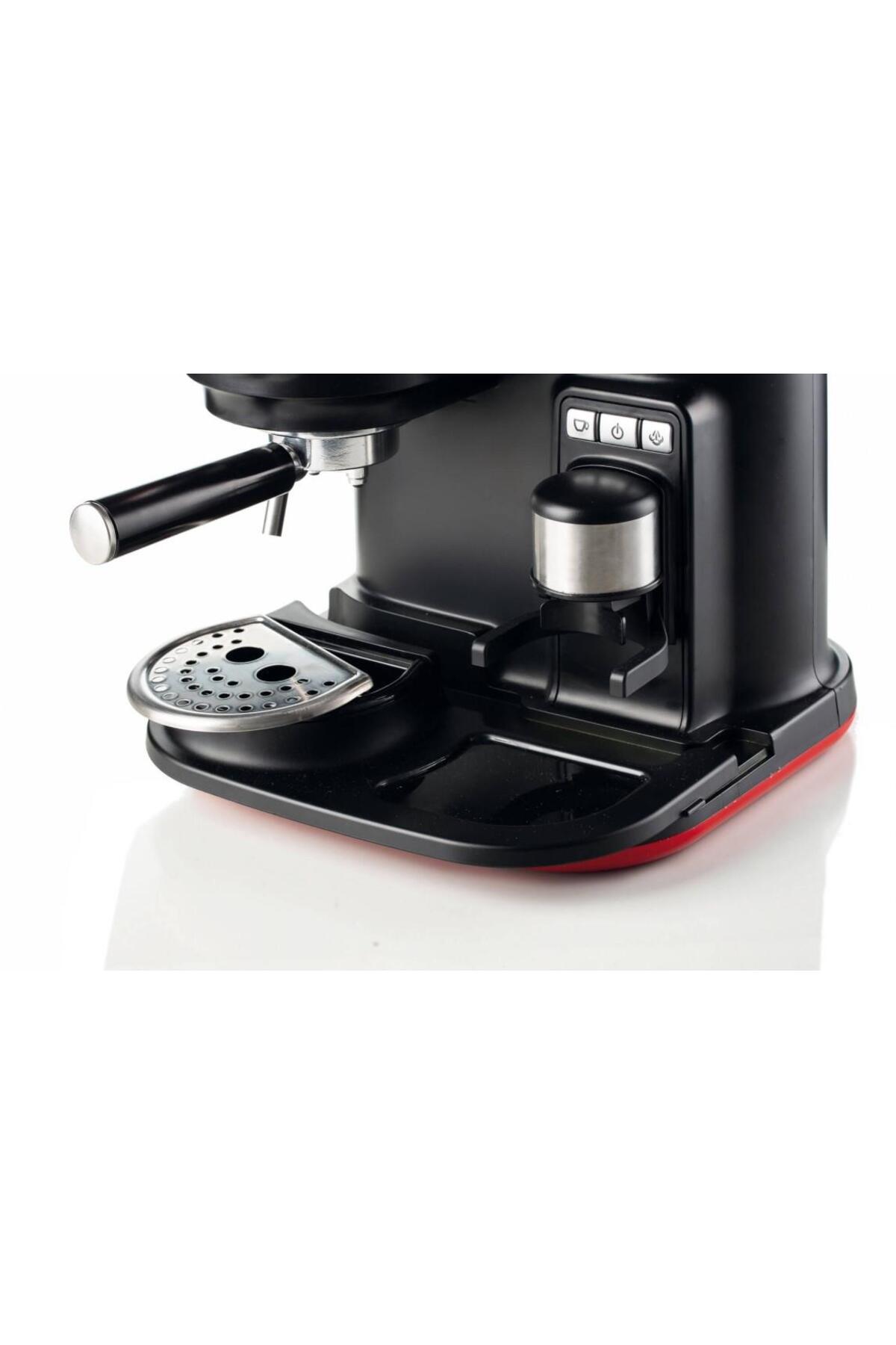 ARİETE Moderna 1318 Kırmızı Espresso Makinesi 8