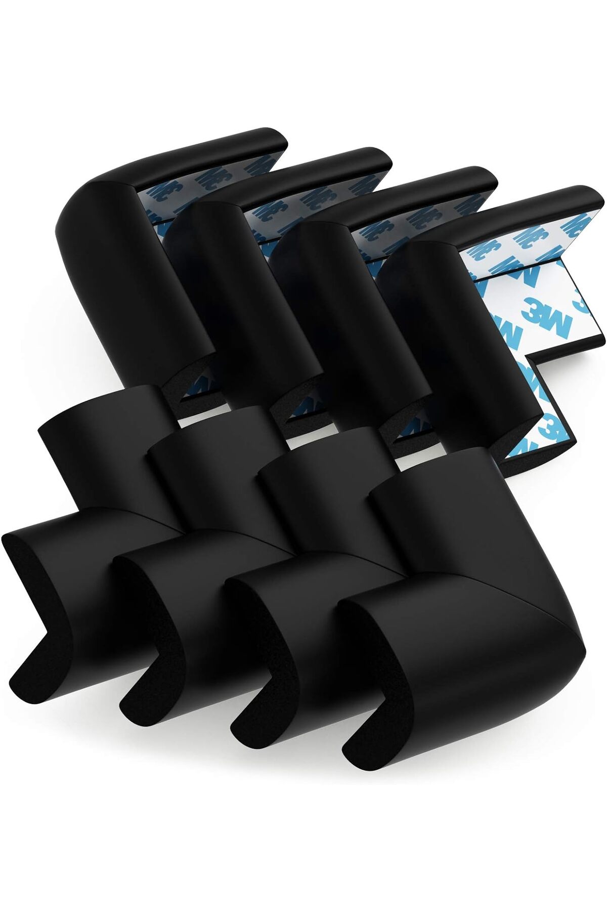 Miningaa 12 Adet Köşe Koruyucu Yastık Saf Kauçuk Masa Sehpa Kenar Köşe Koruyucu Çocuk Bebek Emniyet Koruma fotoğrafı 7 (önizleme)