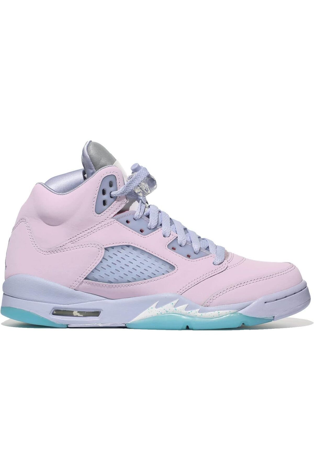 کفش بسکتبال بنفش دخترانه و بچگانه Jordan Youth Air 5 Retro GS Giz Girls DV0563 600 قالب باریک Nike
