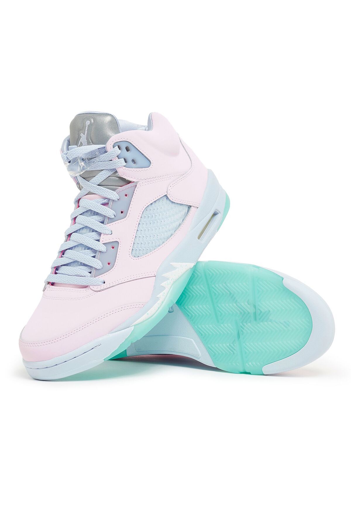 کفش بسکتبال بنفش دخترانه و بچگانه Jordan Youth Air 5 Retro GS Giz Girls DV0563 600 قالب باریک Nike