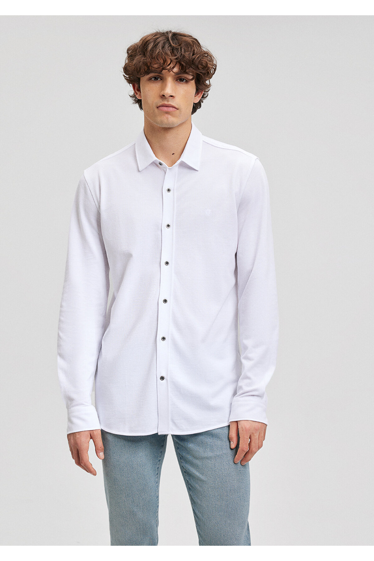 پیراهن مردانه ماوی | 021638-620 Mavi - Image 3