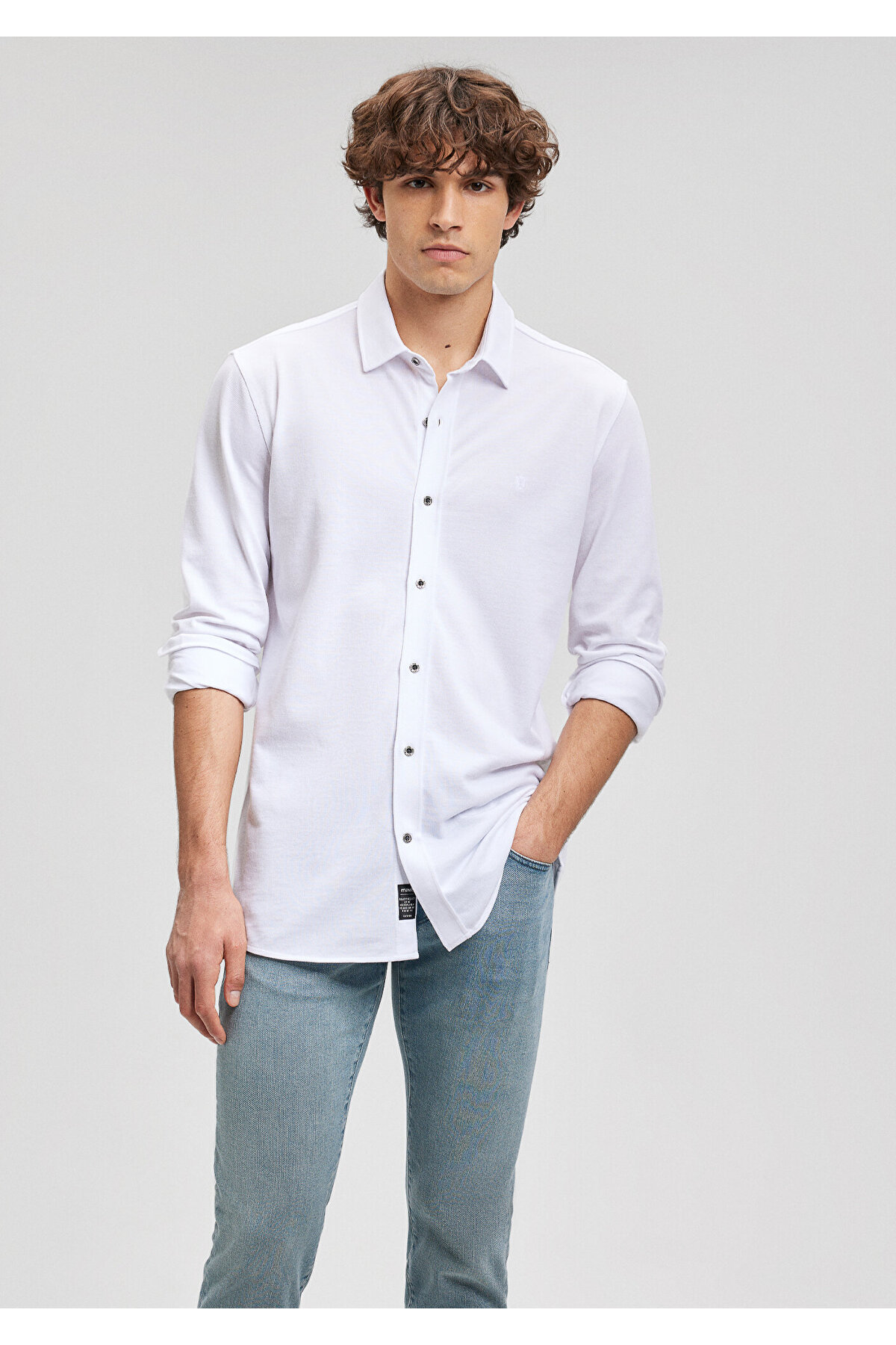 پیراهن مردانه ماوی | 021638-620 Mavi - Image 2