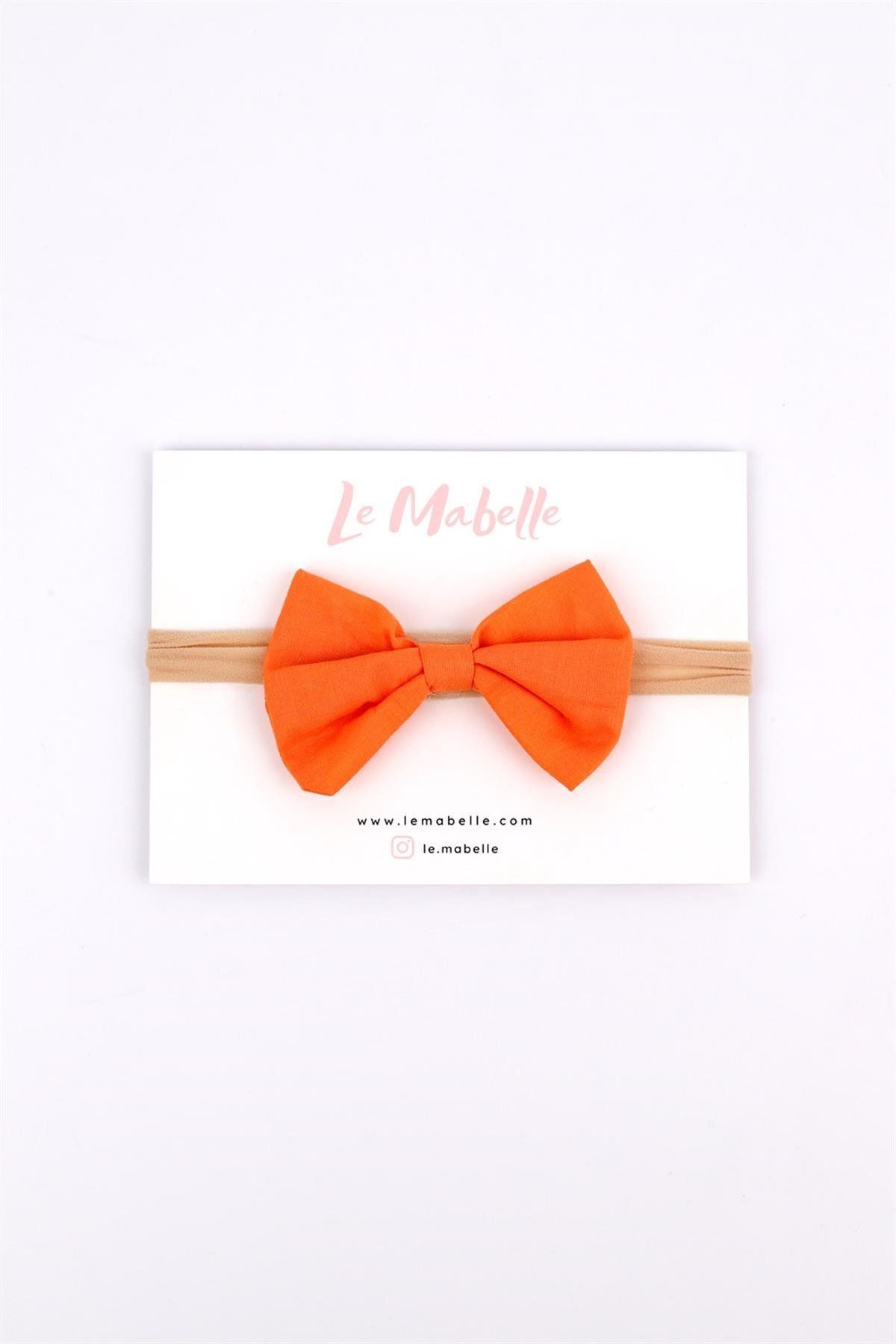 Ободок для волос для девочек Le Mabelle Orange Bow LM1237