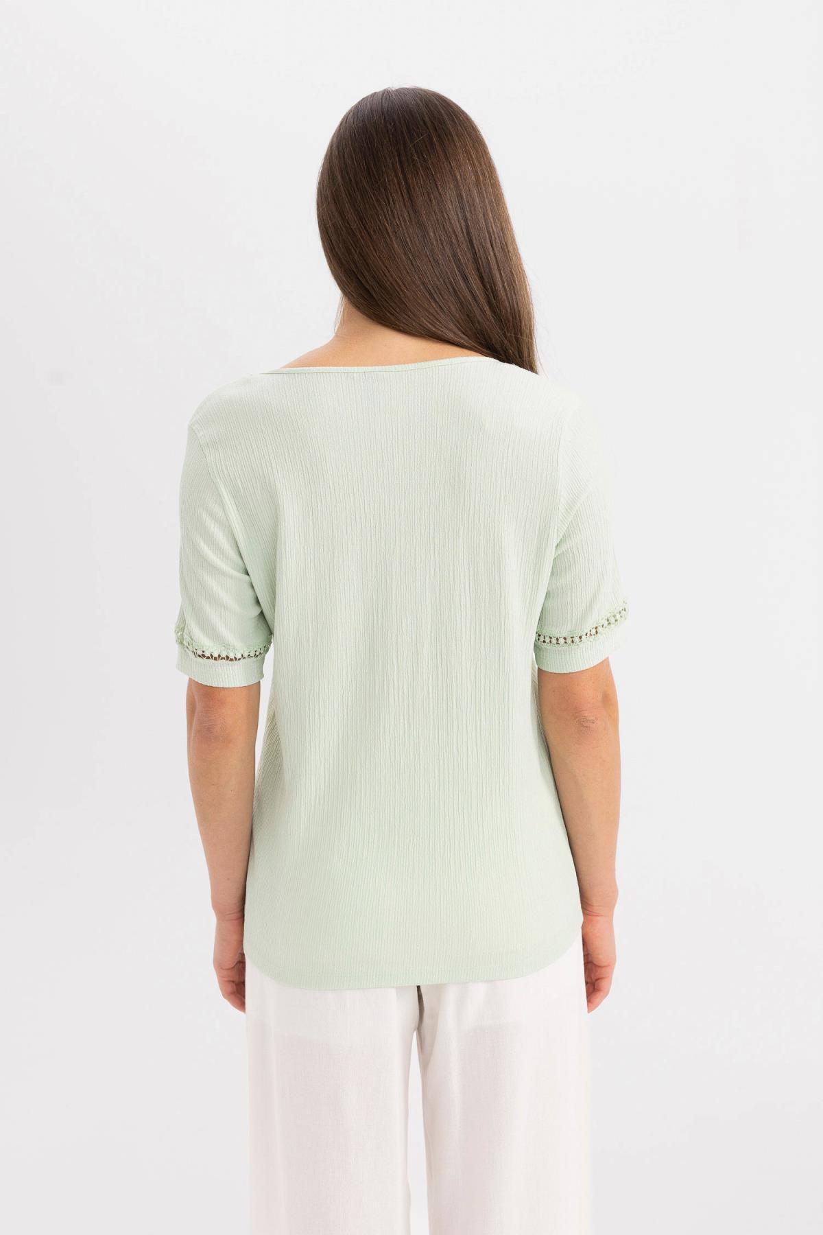 تی شرت زنانه دفاکتو | C3964AX24SP Defacto - Image 5